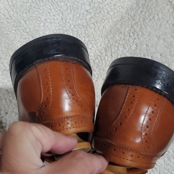 Allen Edmonds Bridgeton tan leather slip on perforated loafer main image 9